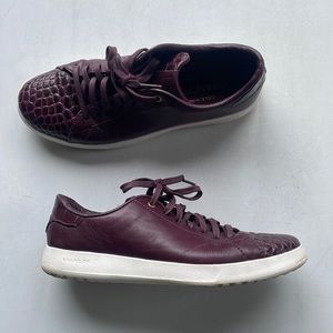 Cole Haan grand pro sneakers, burgundy color, women’s 8.